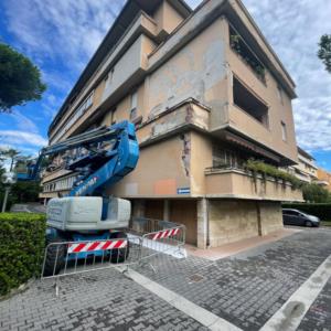 Manutenzione Facciata condominio via Malagoli Pisa (In corso d'opera)