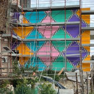 Riproduzione pittorica Daniel Buren, Peccioli (Pi)