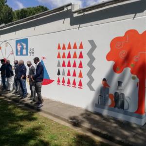 Murales Pinocchio, nido La Mongolfiera, La Rotta