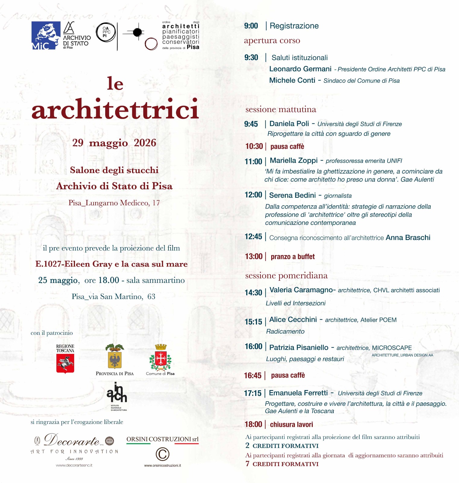 Le Architettrici 2026